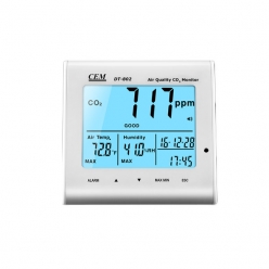 [CEM]  탁상 벽걸이형 온도/습도/CO2측정기 DT-802